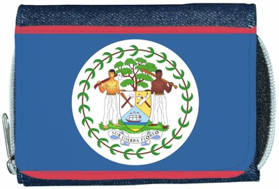 Belize Flag Denim Geldbörse
