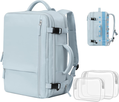 Travel Backpack, Carry-On Backpack Airline Approved,17 Inch Laptop Backpack, Wat