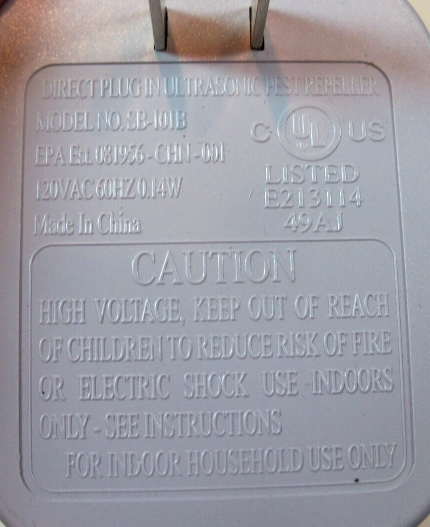 Bell Howell SB 101B Direct Plugin Ultrasonic Pest Repeller eBay