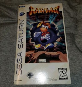 Rayman (Sega Saturn, 1995) - Case and Manual Only - NO DISC