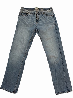 #ad Reclaim Regular Straight Leg Jeans Men#x27;s 33x32 Blue Stretch Denim $22.95