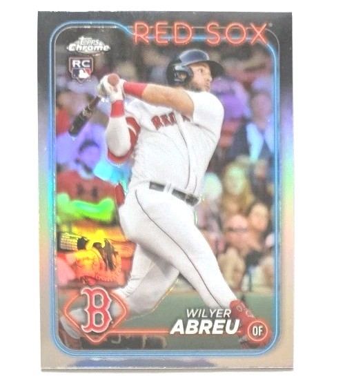2024 Topps Chrome Refractor #165 Wilyer Abreu RC (REDSOX) !