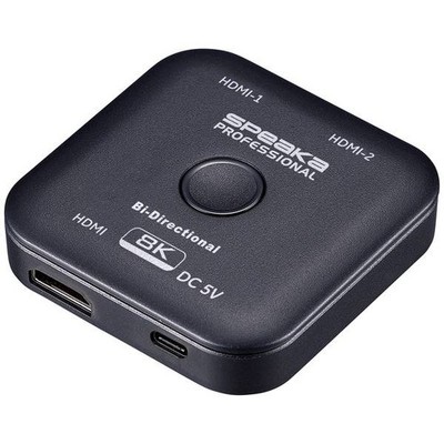 SpeaKa Professional SP-11990132 2-Port HDMI UHD 8K @ 60Hz Bi Usage Switch