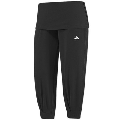 adidas Damen 3/4 Hose Climalite Studio Pure Cuffed Fitness Freizeit Sporthose
