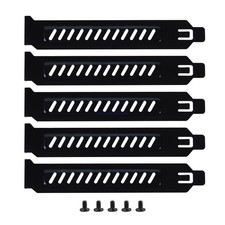 PCI Slot Cover Hard Steel Mesh Dust Filter Blanking Plate - 5pcs