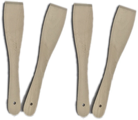 4X Pfannenwender KochlöFfel Holz Pfannenheber Holzschaber HolzlöFfel