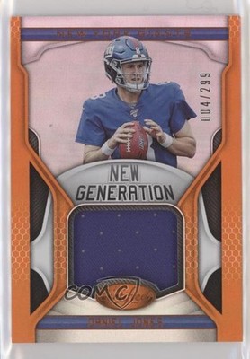 2019 Certified New Generation Jerseys Mirror Orange Daniel Jones Rookie RC 5m1