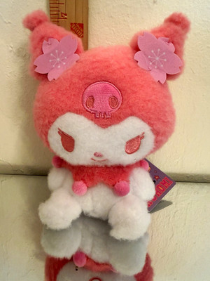 Kuromi Sakura Cherry Blossom Plush Round1 Exclusive Sanrio Japan w/ Tags