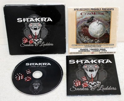 Shakra Snakes & Ladders ~ 2017 AFM Records Used Digipak CD + Poster Germany VG+
