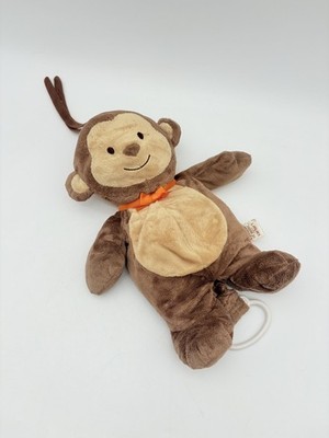 Carters Monkey Musical plush Child of Mine Nursery Lullaby Tested Works Orange