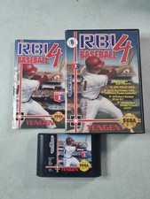RBI Baseball 4 (Sega Genesis, 1992) TENGEN Game Complete in Box CIB 