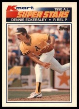 1990 Topps Kmart Super Stars Dennis Eckersley #29 Oakland Athletics
