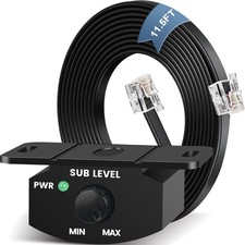 NAPHYLAIFA Universal Bass Knob Control for Car Amplifier, 12 Foot, Black