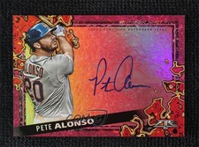 2021 Topps Fire Scorching Signatures Magenta 3/25 Pete Alonso #SS-PA Auto 0l2