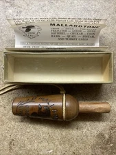 Vintage MallardTone Crow Call Wood Moline, Illinois w/BOX AND INSTRUCTIONS!