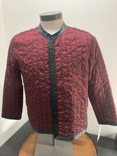 Alfred Dunner Woman New Womens Park Place Red Black Jacket 14 P