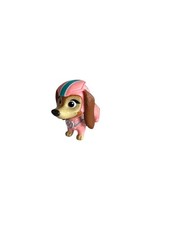 Paw Patrol The Movie Liberty Dachshund Figure Dog Puppy 2" Pink Blue Stretch