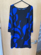 International Concepts Black Blue Flare Sleeve Evening Minidress Size XS