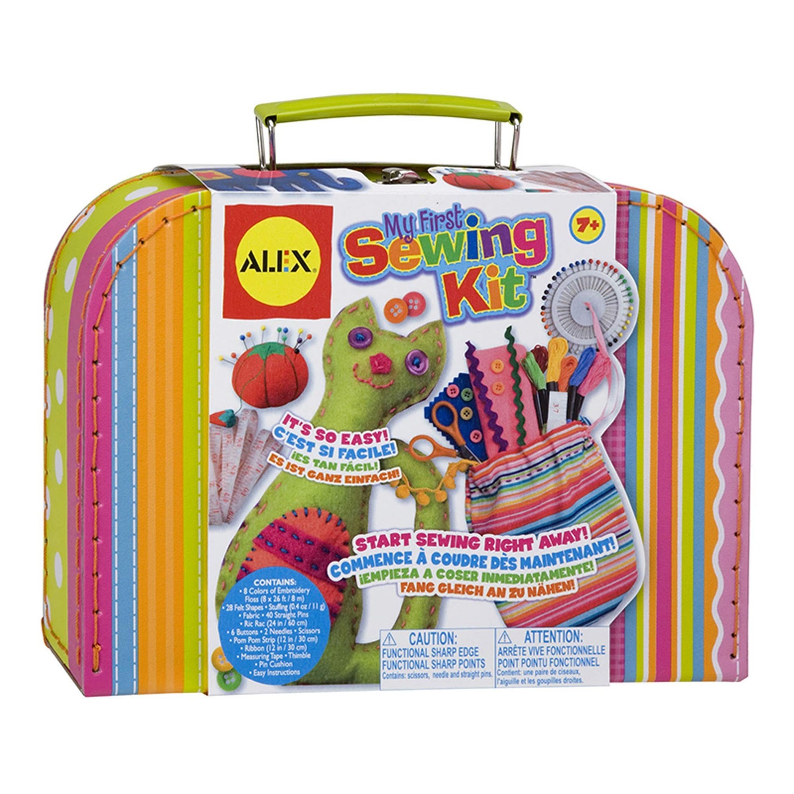 My First Sewing Kit by Alex Crafts, Perfect for Beginners, Arts and Crafts Co...