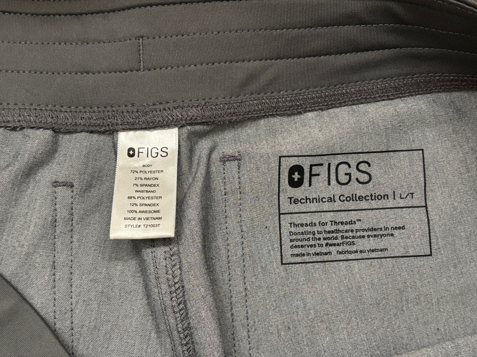 FIGS Livingston Basic Scrub Pants Technical Colle… - image 4