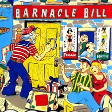 Gottlieb Barnacle Bill Pinball Machine Game Backglass Silkscreened NEW