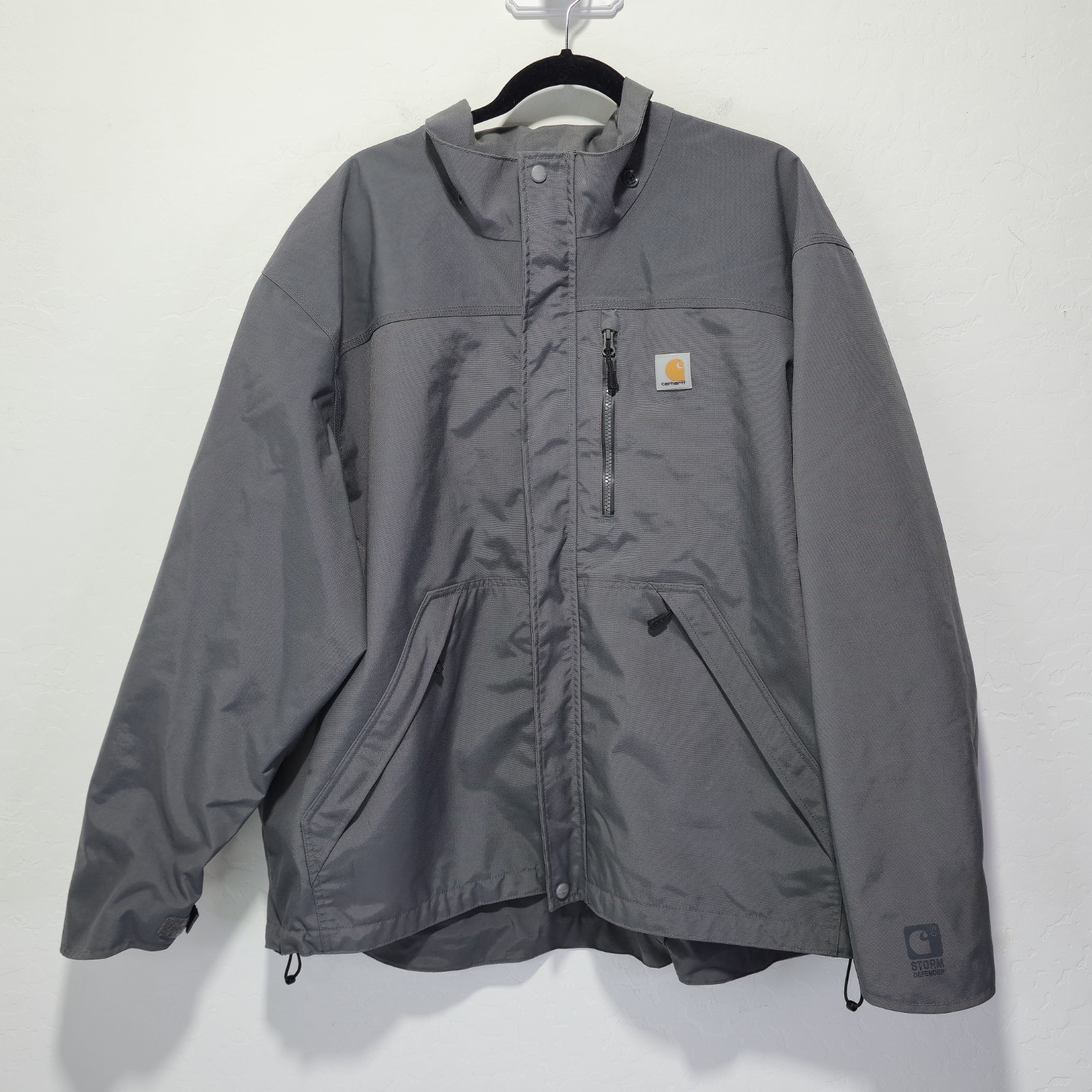 Cahartt Shoreline Waterproof Breathable Jacket Grey Men's 2XL REGULAR