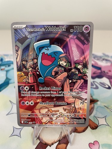 Team Rocket's Wobbuffet 203 Sv: Scarlet & Violet Black Star Promo NM