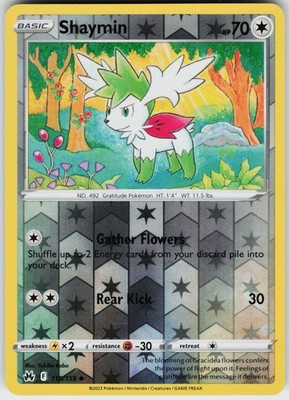 REVERSE HOLO SHAYMIN 115/159 UC NEAR MINT