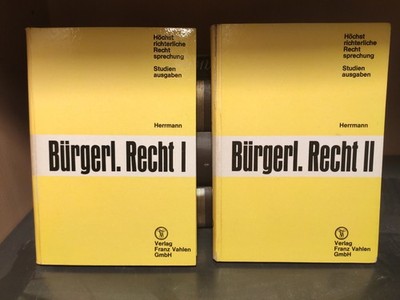 Bürgerliches Recht I+II von Dr. Karl Herrmann 1968