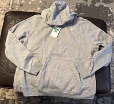 NWT Nike Women  s Hoodie XL Gray Training Sportswear Club Soft Fleece