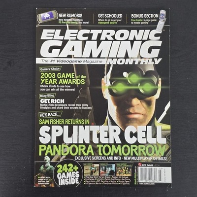 Electronic Gaming Monthly EGM Magazine 176 March 2004 Splinter Cell Pandora
