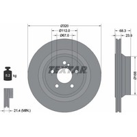 2X Textar 92233705 Bremsscheibe FüR Mercedes Benz E Klasse CLS C218 C219 X218