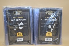New 5x7 Cardboard Gold 50 Top Loaders for Photos Cards Patches Toploader