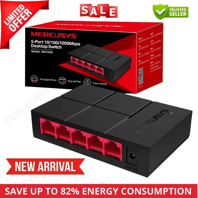 5 Port Gigabit Fast Ethernet Switch LAN Network Splitter Hub Wired