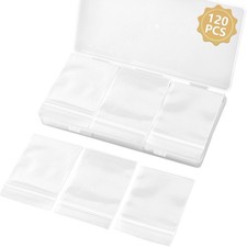 WEGOUP 120 PCS Small Plastic Bags for Jewelry, 2 x 2.76 Resealable Clear Poly