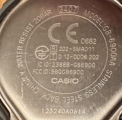 Casio G-SHOCK GB-6900AA Watch Bluetooth Rare Electric Blue (The OG