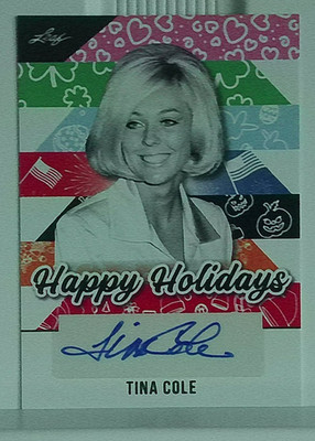 Tina Cole Auto - Happy Holidays Christmas- Leaf BA-TC1  Scarce