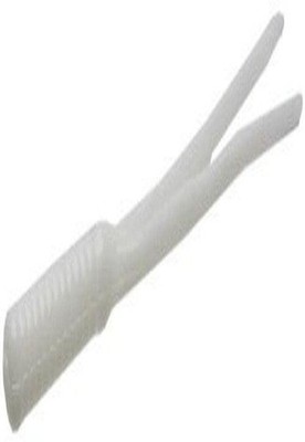 Zoom Baits 008040 4 Inch Split Tail Trailer 20 Pack White Fishing Lure