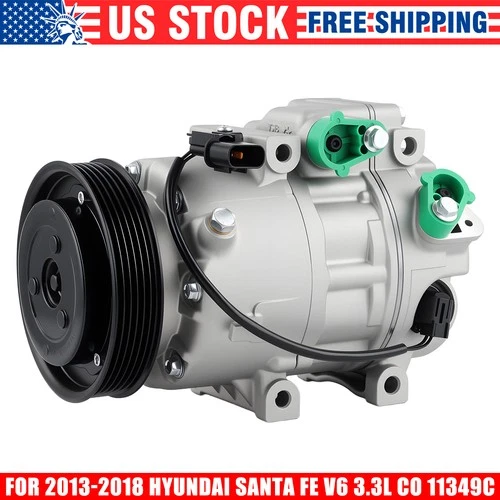 A/C Compressor w/6-Groove for 2011-2015 Kia Sorento & 2013-2018 Hyundai Santa Fe