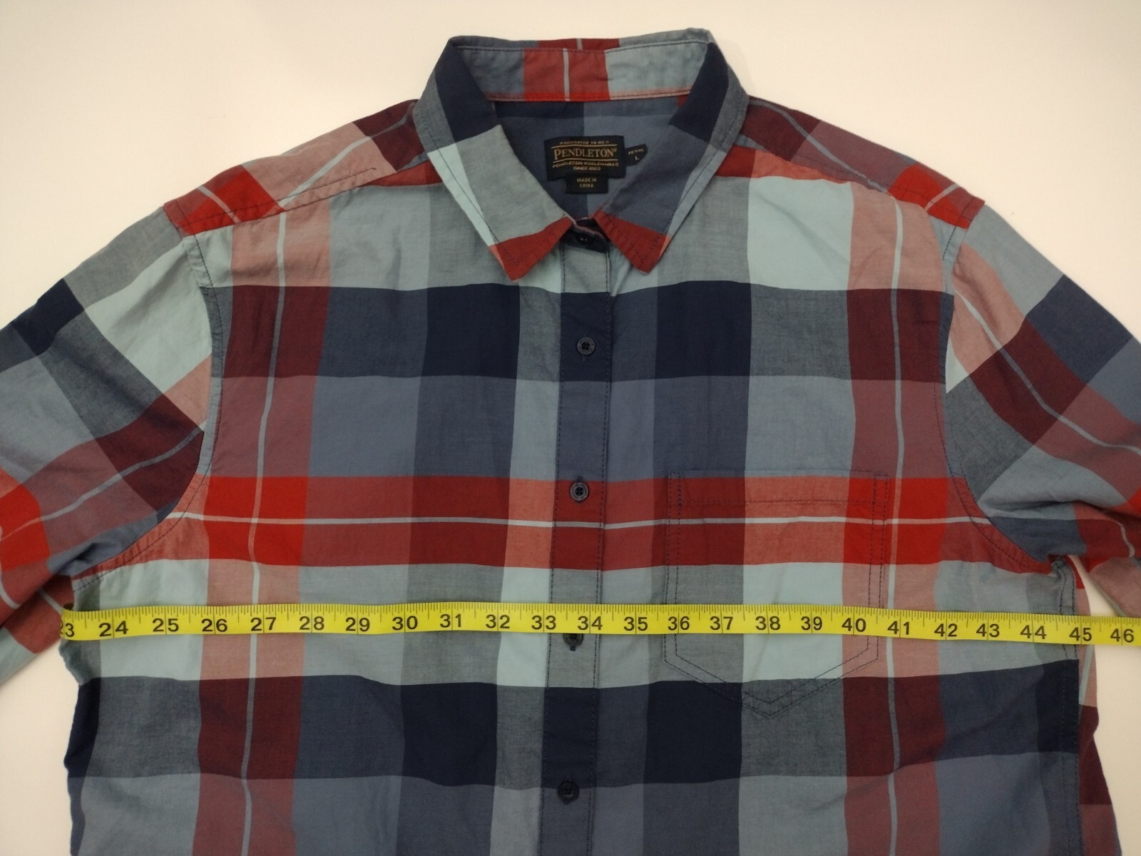 Pendleton Button Up Multicolor Plaid Long Sleeve … - image 9