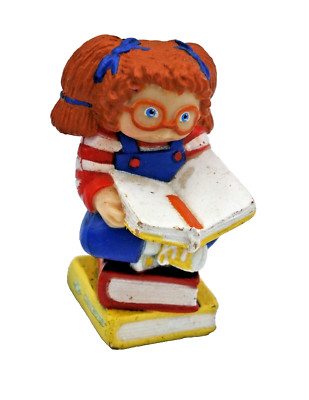 Vintage 1984 Red Head Books Glasses Cabbage Patch Kids Doll Mini