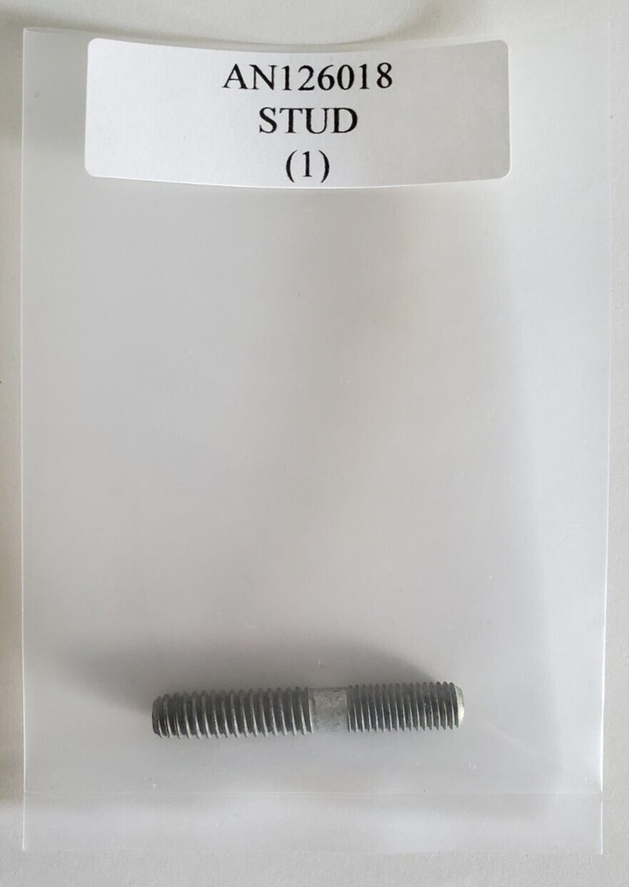 AN126018 Double Threaded 1/4-28 x 1-5/8" Stud Steel