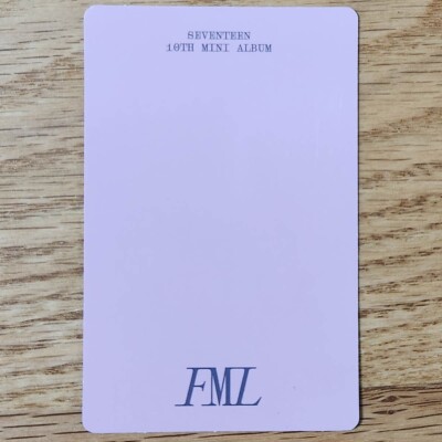 Jun Official Photocard Seventeen 10th Mini Album FML SVT Genuine