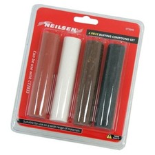 4 Piece Buffing Polishing Compound Set Black Brown White Red Soap 5345