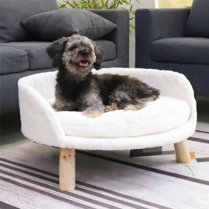 dog bed half covered