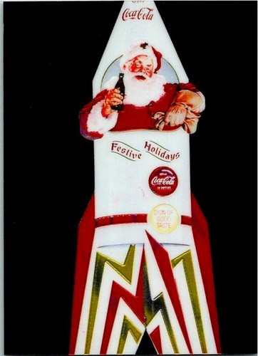 1999 Comic Images The Art Of Coca-Cola Omnichrome Card #C6 Santa - Picture 1 of 2