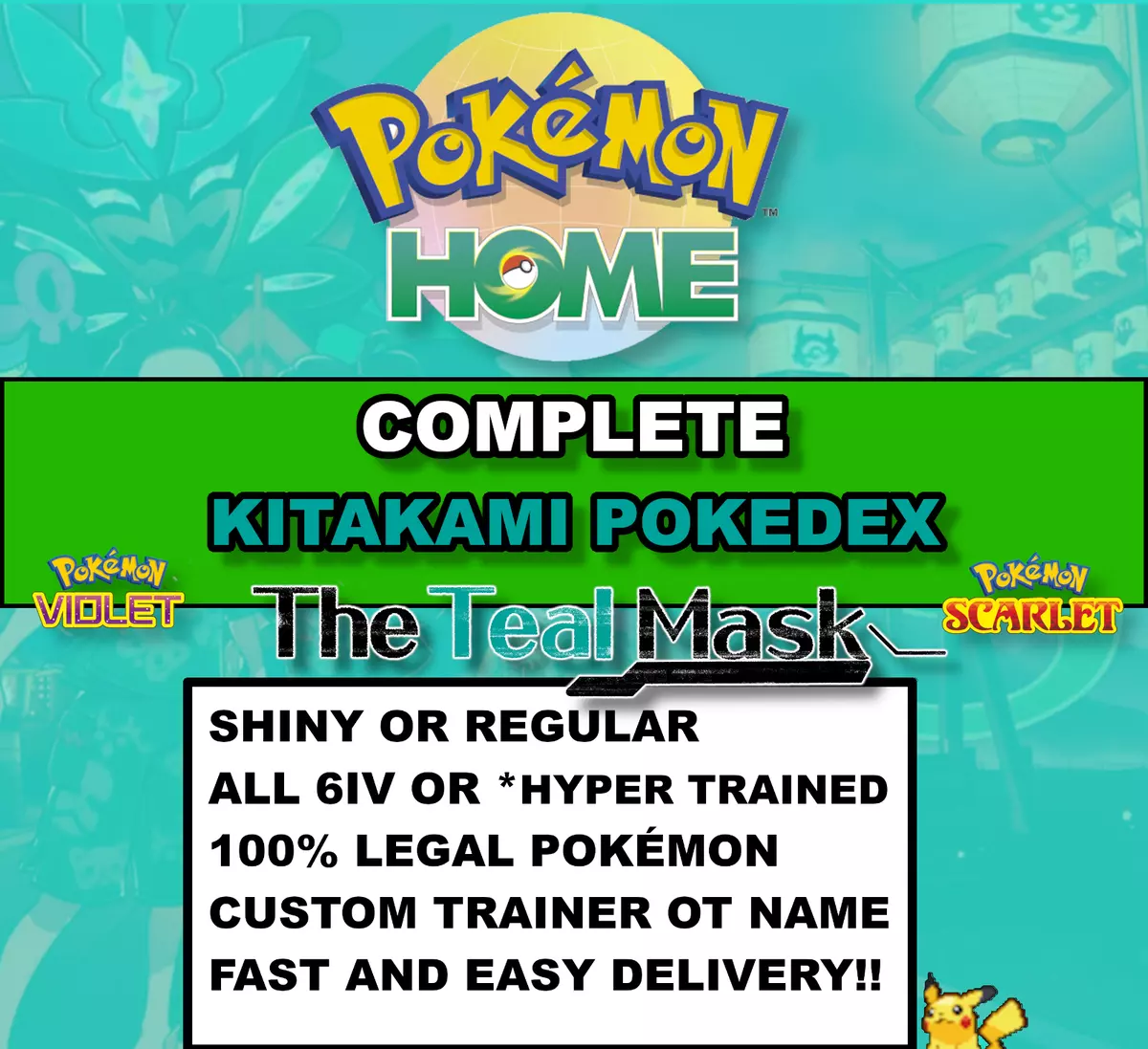 Pokémon Teal Mask DLC Full Pokédex: Every Kitakami Pokémon Number