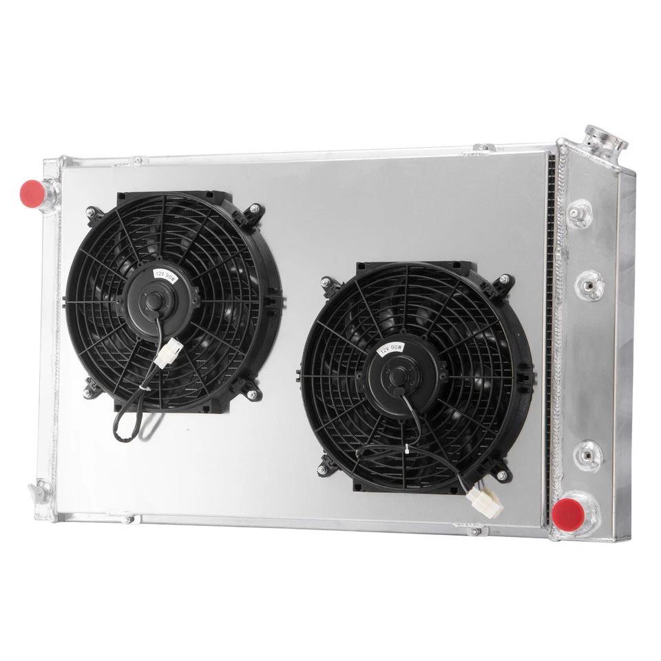 3 Row Radiator+Shroud Fan For Chevy C10 C20 C30 K10 K20 K30 GMC K2500 7.4L 73-87 Foto 2 de 4