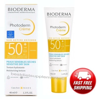 BIODERMA PHOTODERM INVISIBLE CREAM SPF 50+ 40ml 1.3 oz Exp: 01/2027