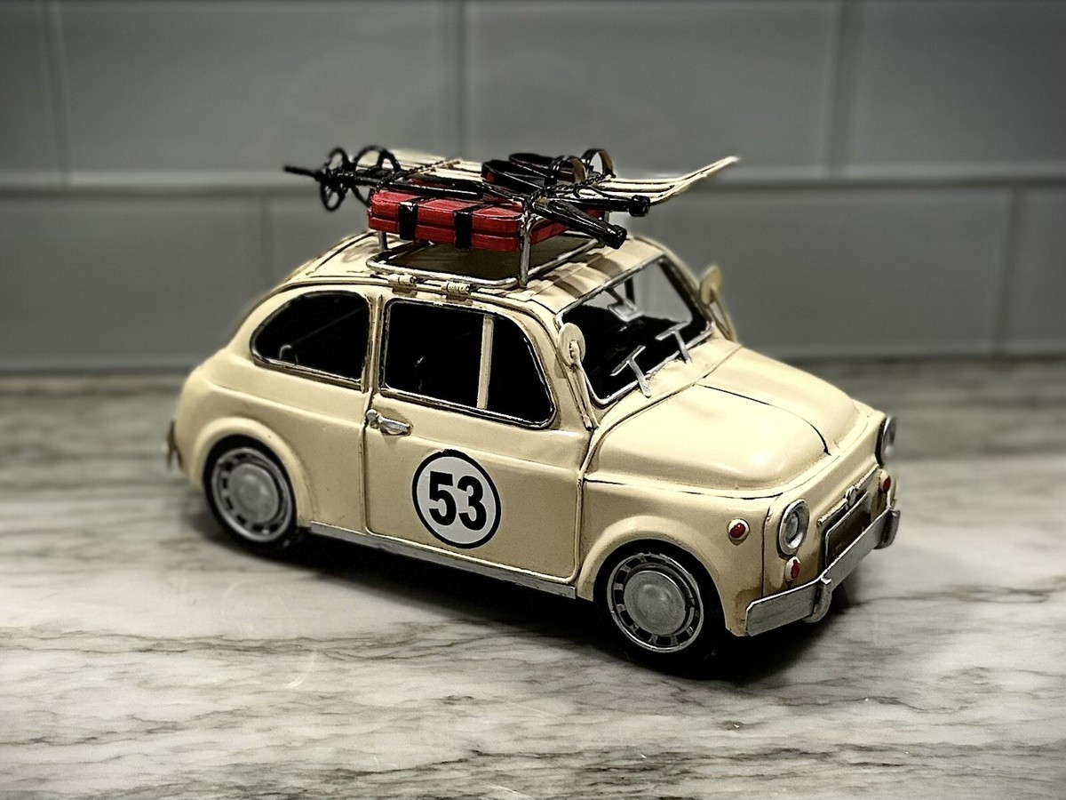 ミニカー TIN TOYS DIE CAST MODERN SALOON CAR FIAT 1967 Fiat Tin Old Classic Scale Vintage Car Model Iron Metal
